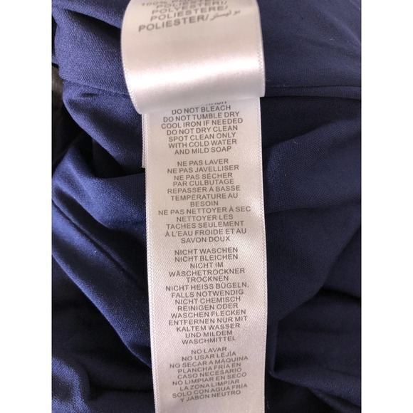 Aidan Mattox Draped Dress V Neck Sleeveless  Metallic 2 - Picture 12 of 14